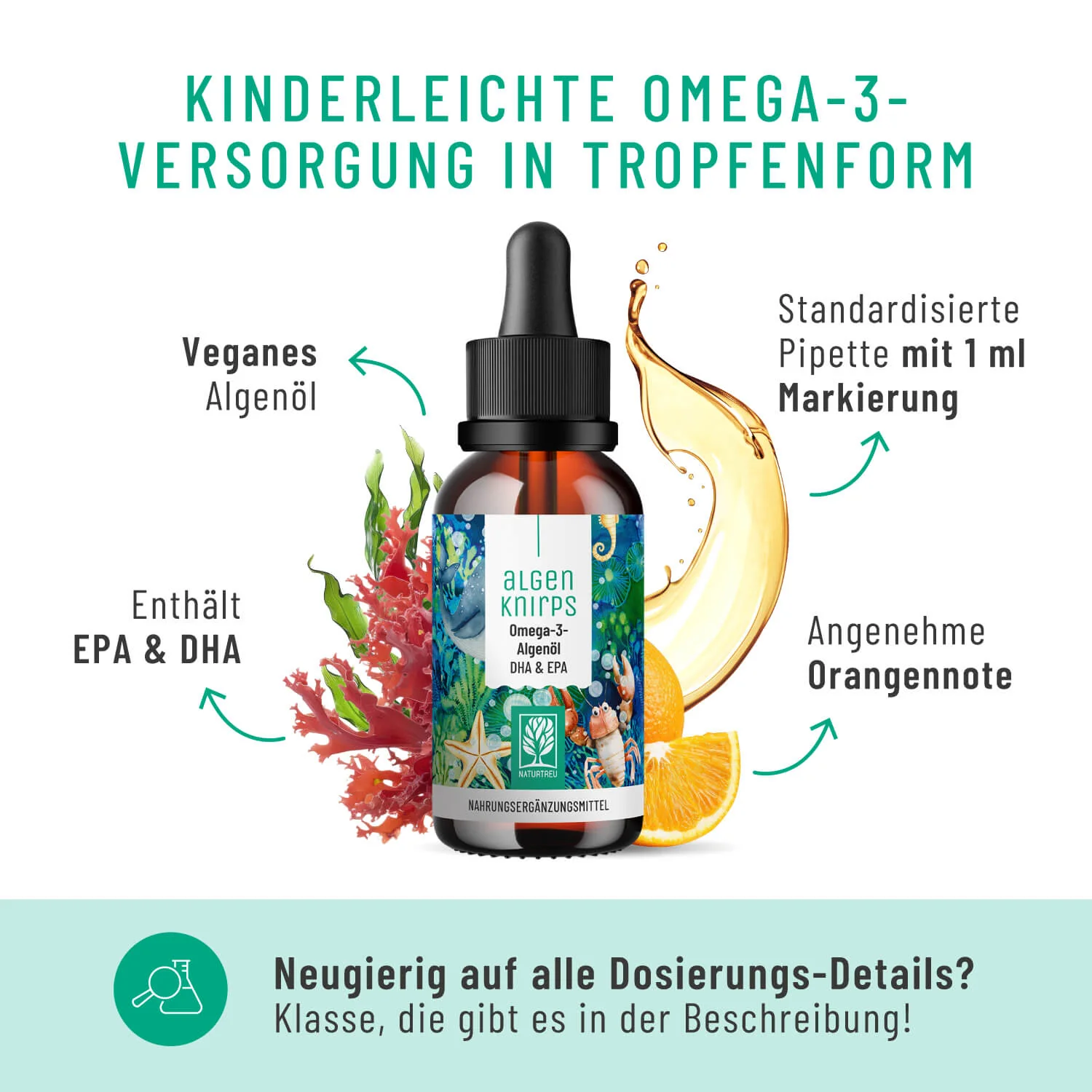 Algenkraft für Groß und Klein Paket: Omega 3 Algenöl - Image 3