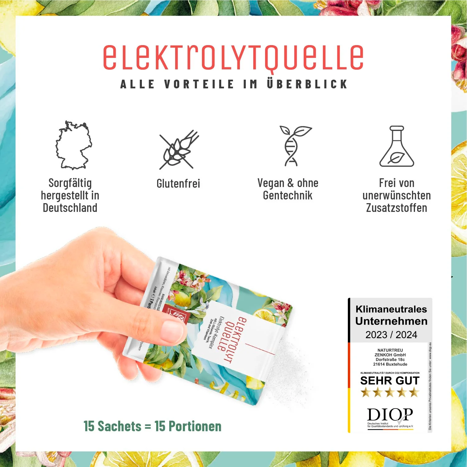 Elektrolytquelle: Elektrolyt Komplex mit L-Glutamin, Taurin & Zink - Image 10