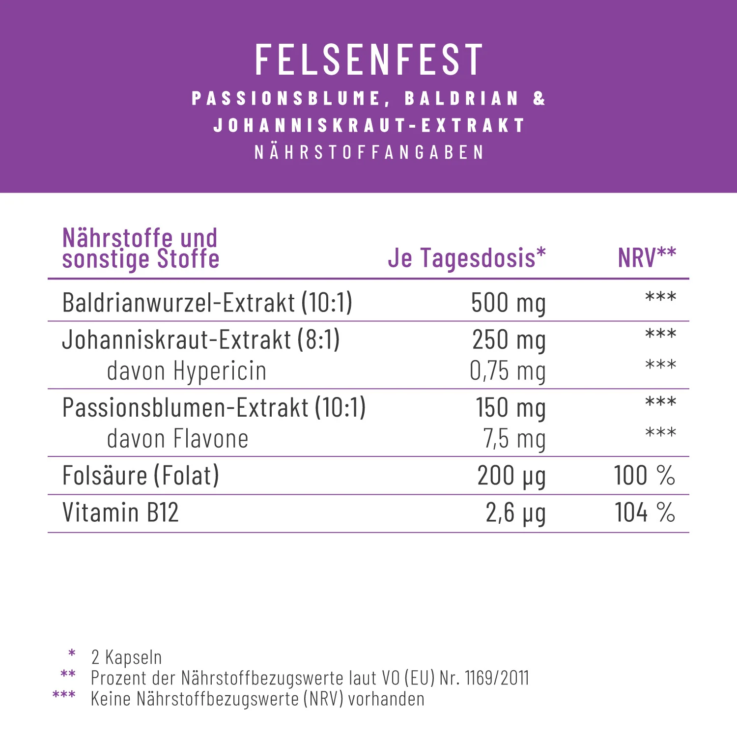 Felsenfest: Johanniskraut Baldrian Passionsblume Komplex - Image 3