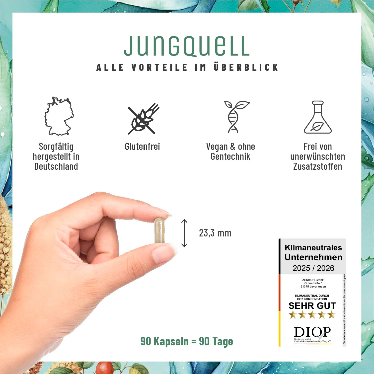 Jungquell: Hyaluronsäure, Aloe Vera, Hagebutte & Biotin - Image 9