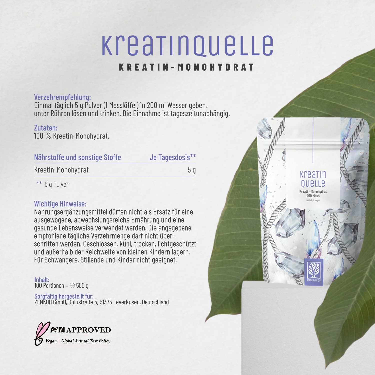 Kreatinquelle: Kreatin-Monohydrat mit 200 Mesh - Image 10