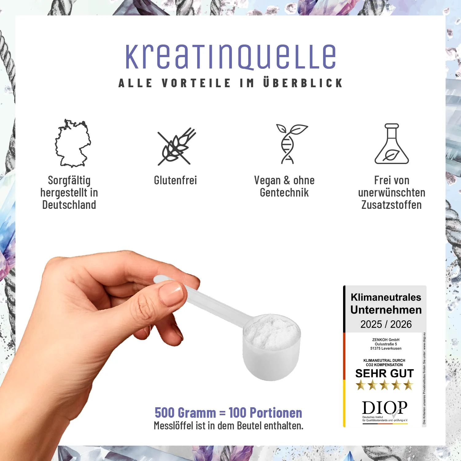 Kreatinquelle: Kreatin-Monohydrat mit 200 Mesh - Image 7