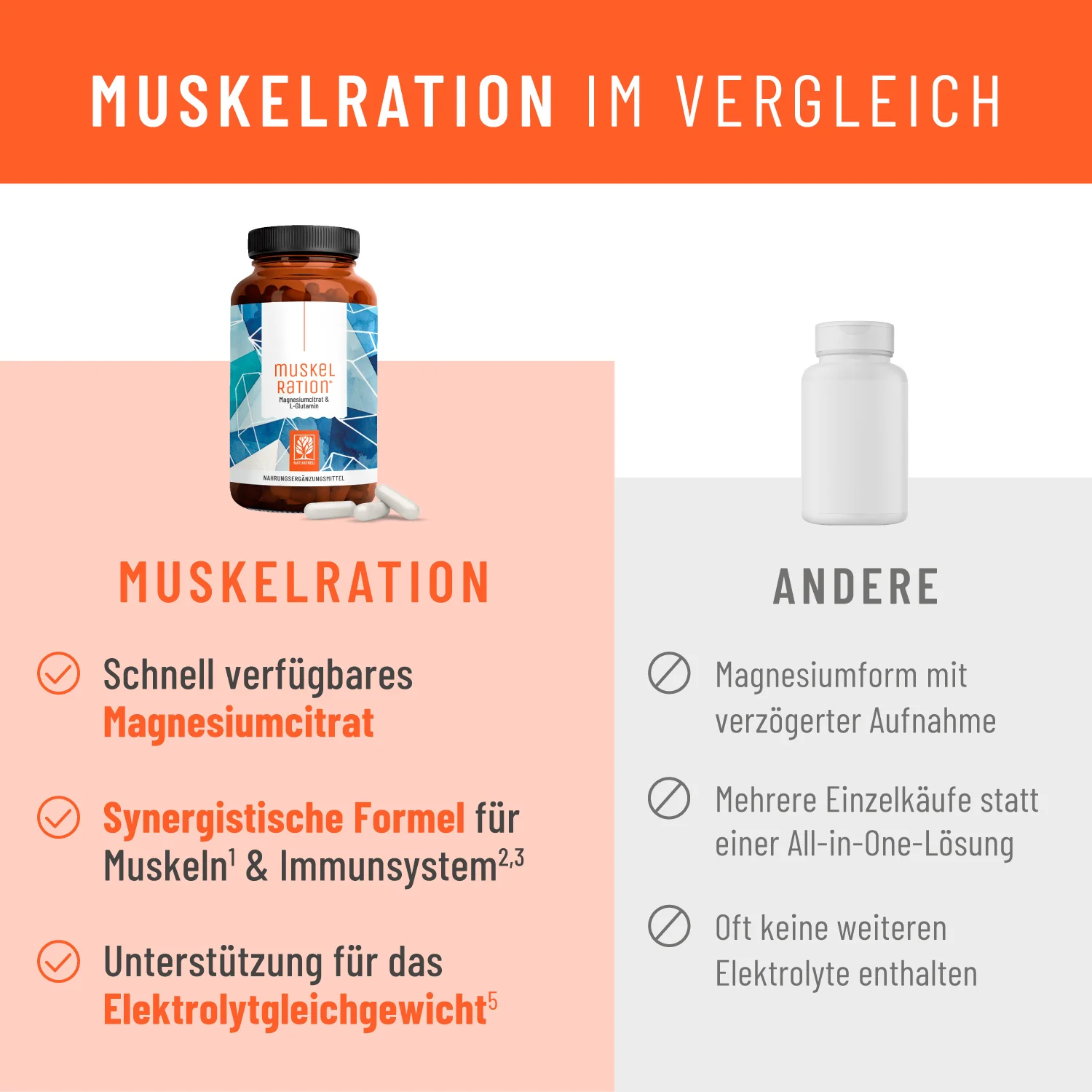 Muskelration: Magnesiumcitrat & L-Glutamin - Image 5