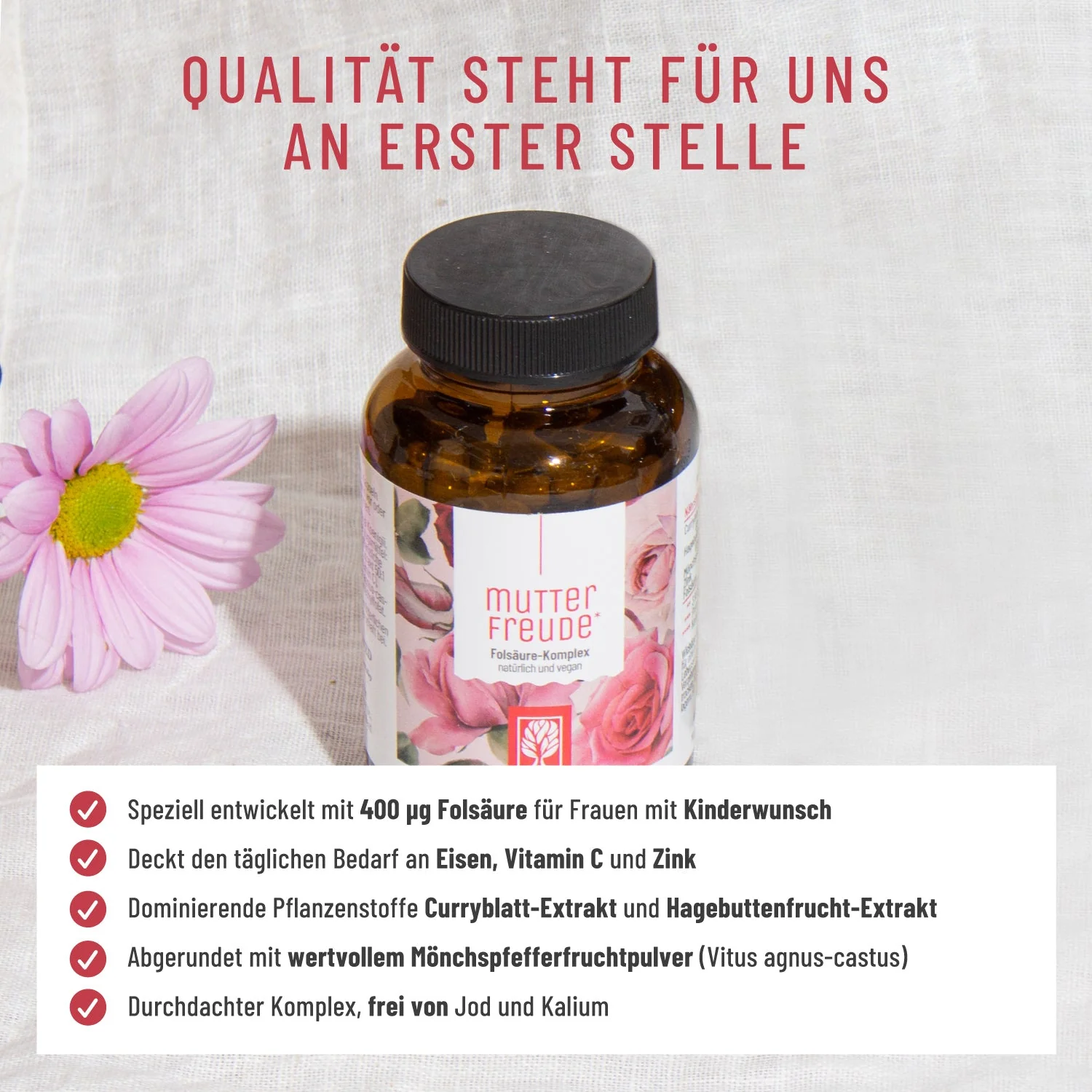 Mutterfreude: Mönchspfeffer Folsäure Komplex - Image 6