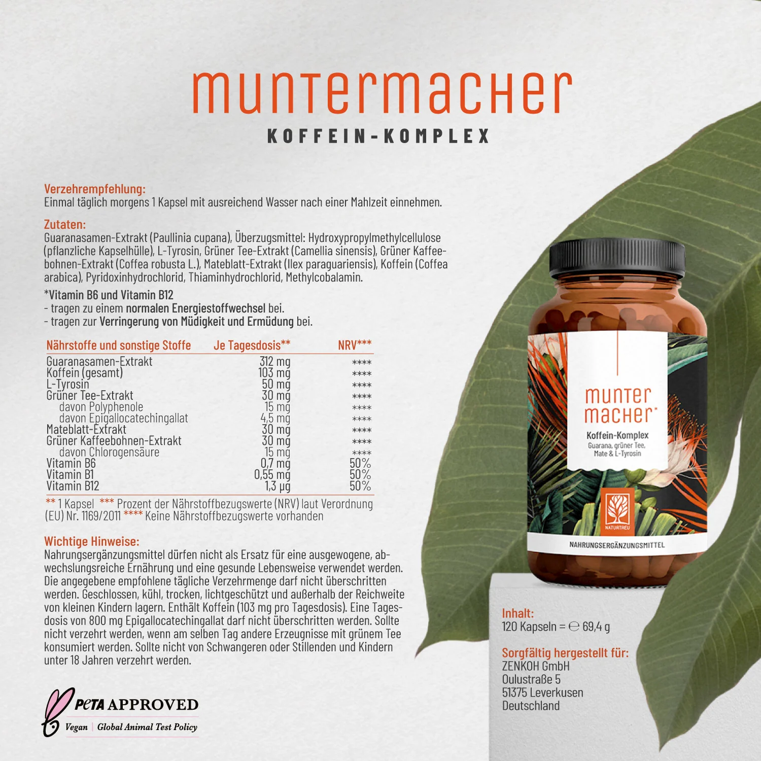 Muntermacher: Koffein-Komplex mit Guarana & Mate - Image 10