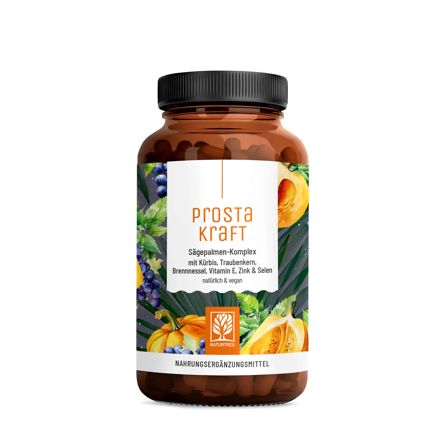 Prostakraft: Sägepalmen-Komplex mit Kürbis, Traubenkern, Brennnessel, Vitamin E, Zink & Selen - Image 10