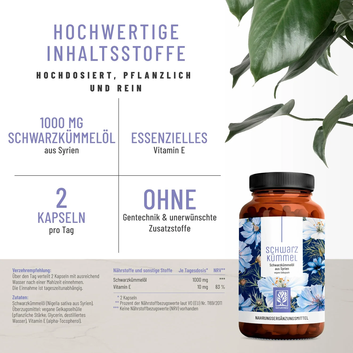 Reingefühl-Paket: Bio-Chlorella & -Spirulina, MSM & Schwarzkümmelöl - Image 4