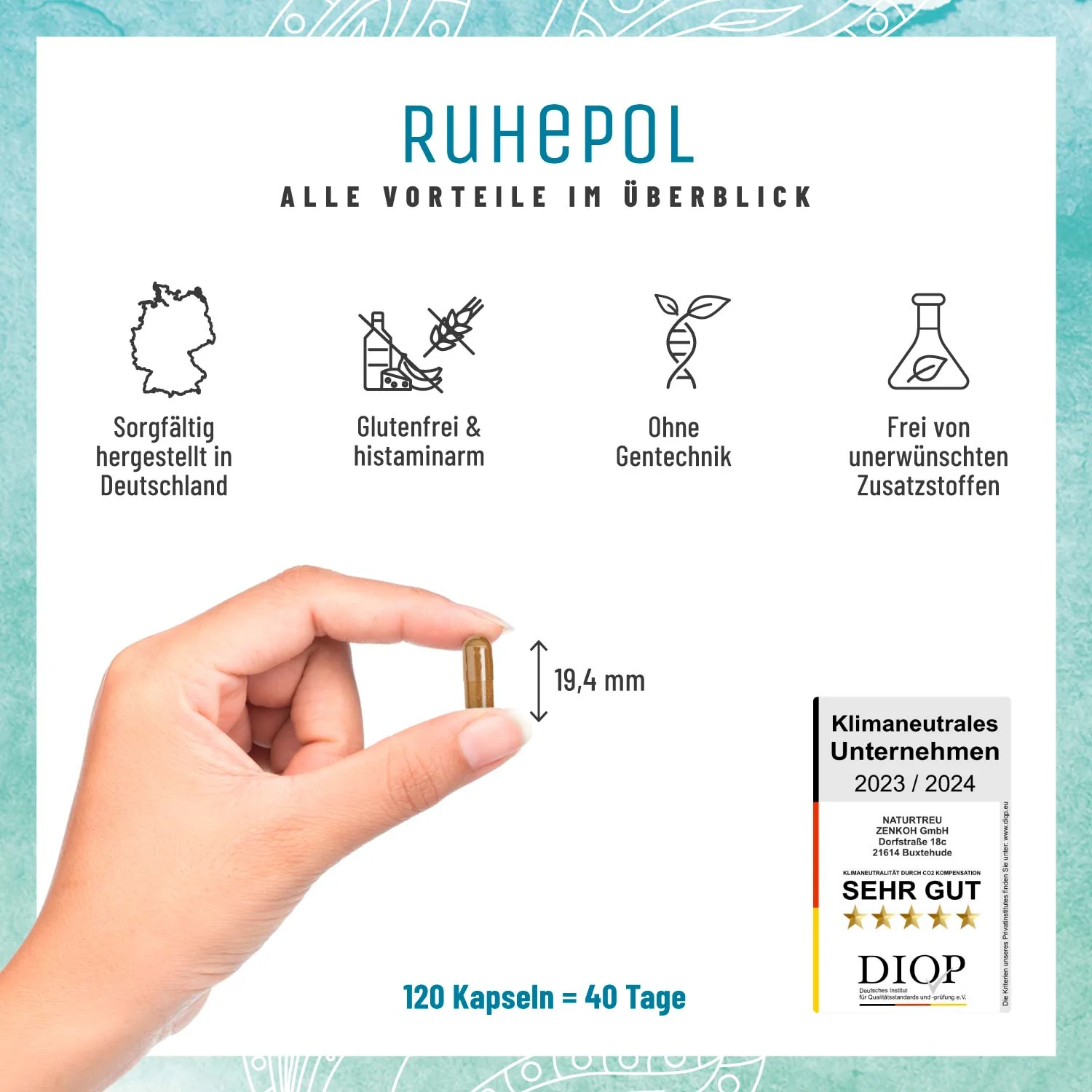 Ruhepol: Anti Stress Komplex mit Ashwagandha & Rosenwurz - Image 6