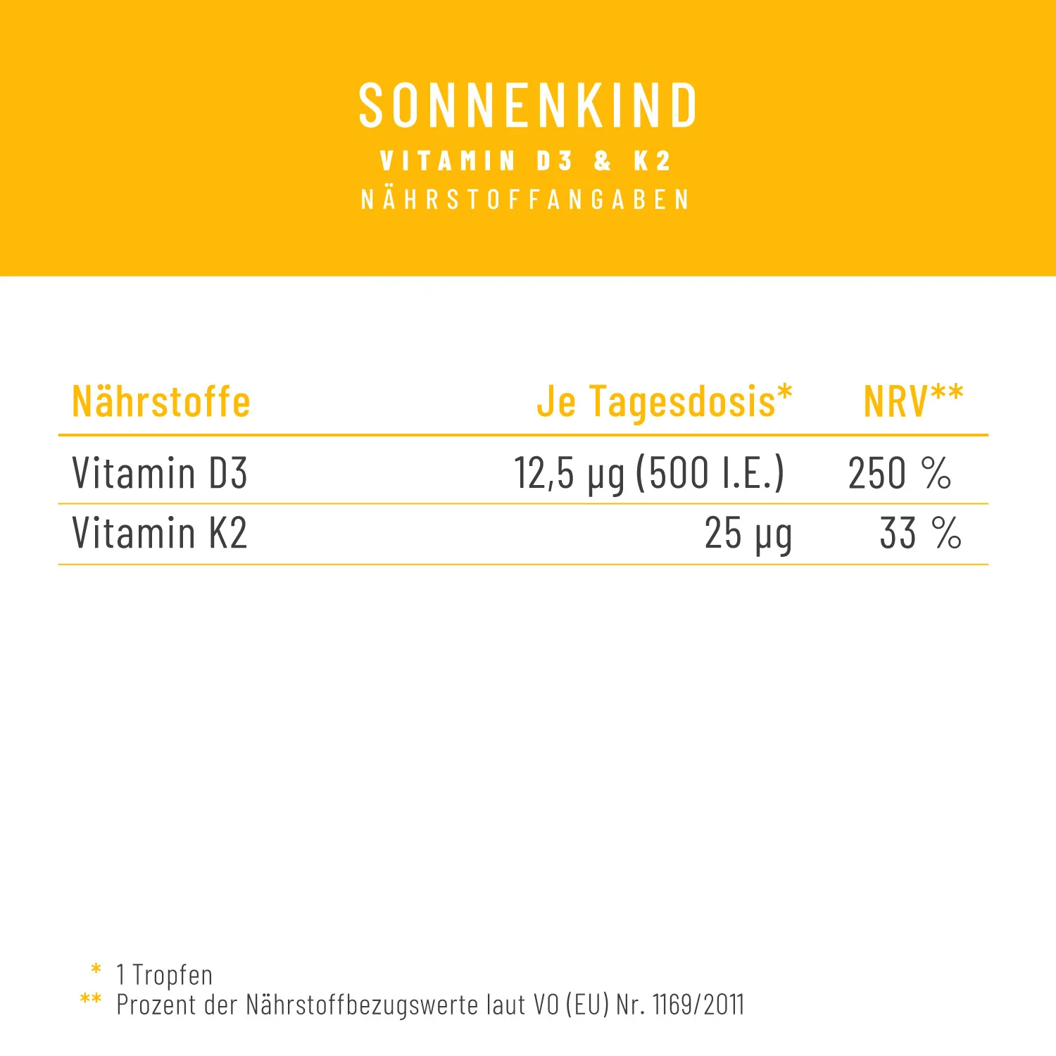 Sonnenkind: Vitamin D3 & K2 Tropfen für Kinder ab 4 (500 I.E.) - Image 3