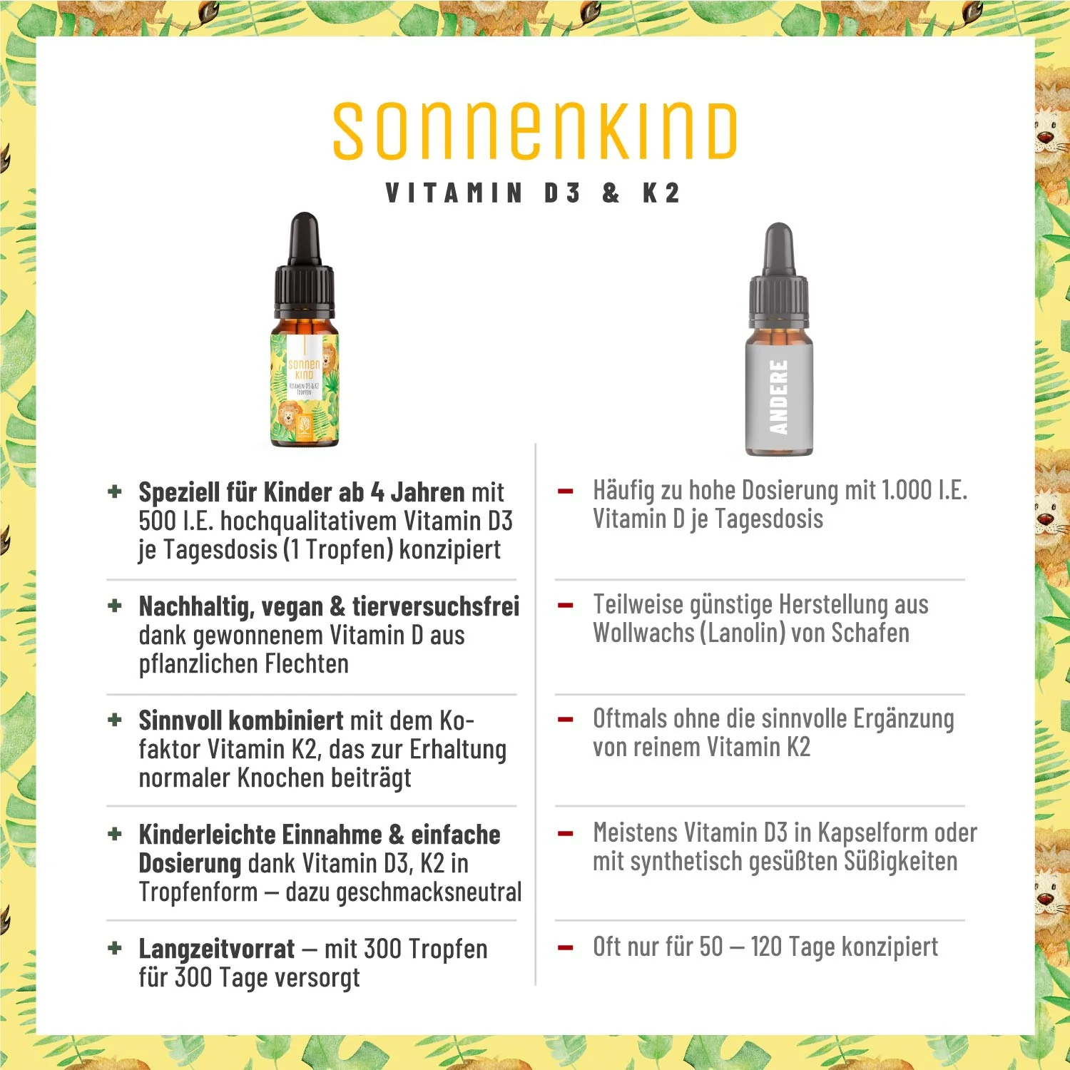 Sonnenkind: Vitamin D3 & K2 Tropfen für Kinder ab 4 (500 I.E.) - Image 5