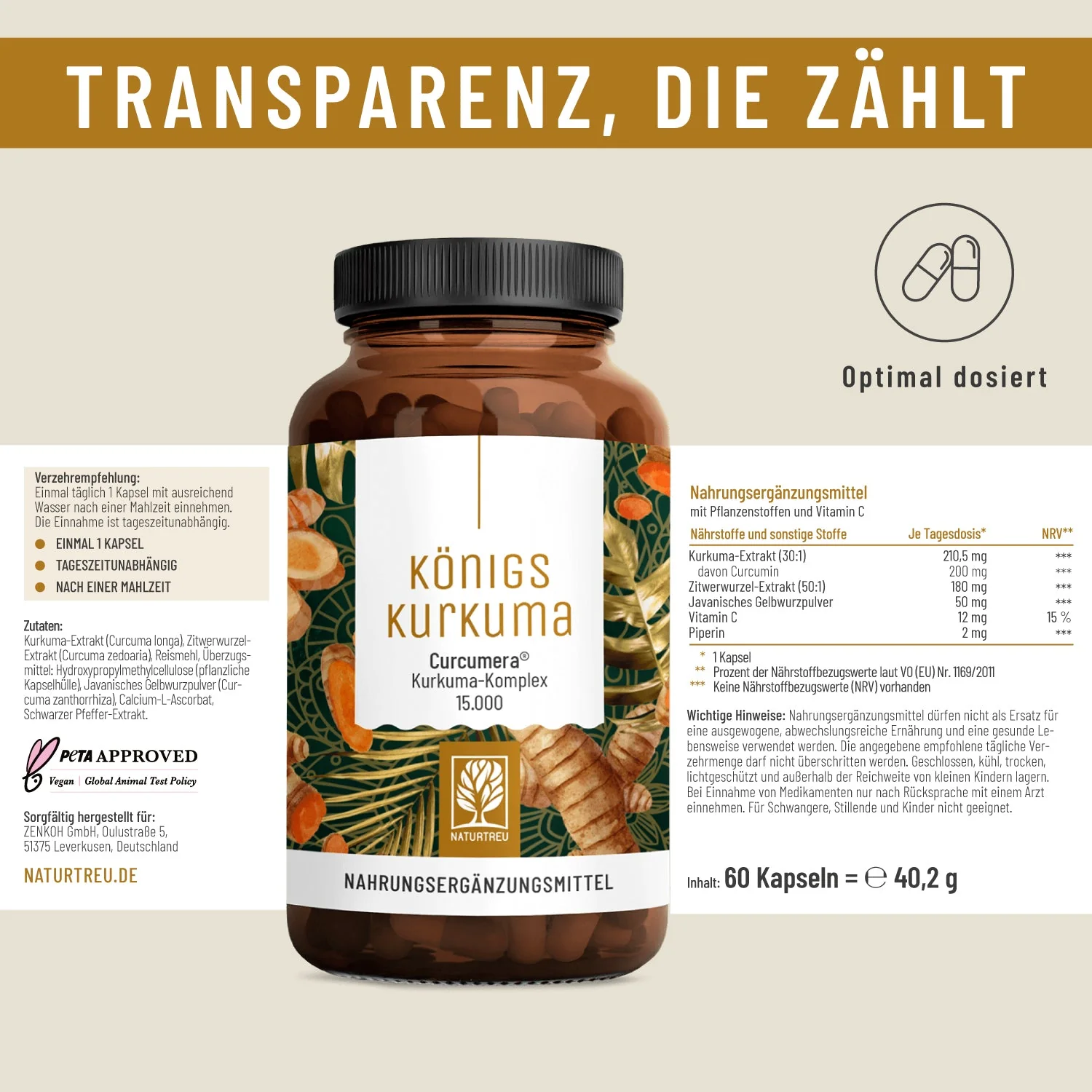 Stark in den Tag Paket: Curcuma- und Aminosäuren-Komplex - Image 8