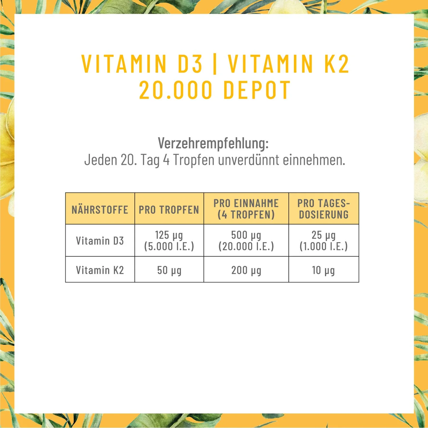 Vitamin D3 & K2 Tropfen Depot für Erwachsene (20.000 I.E.) - Sonnenelixier - Image 7