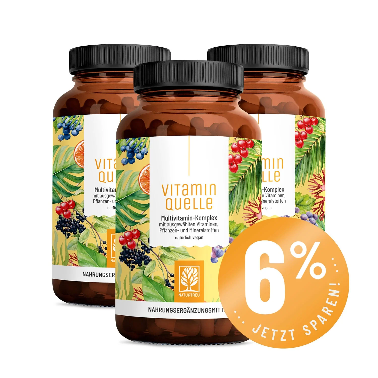 Vitaminquelle: Multivitamin-Komplex mit ausgewählten Vitaminen, Pflanzen- und Mineralstoffen - Image 15