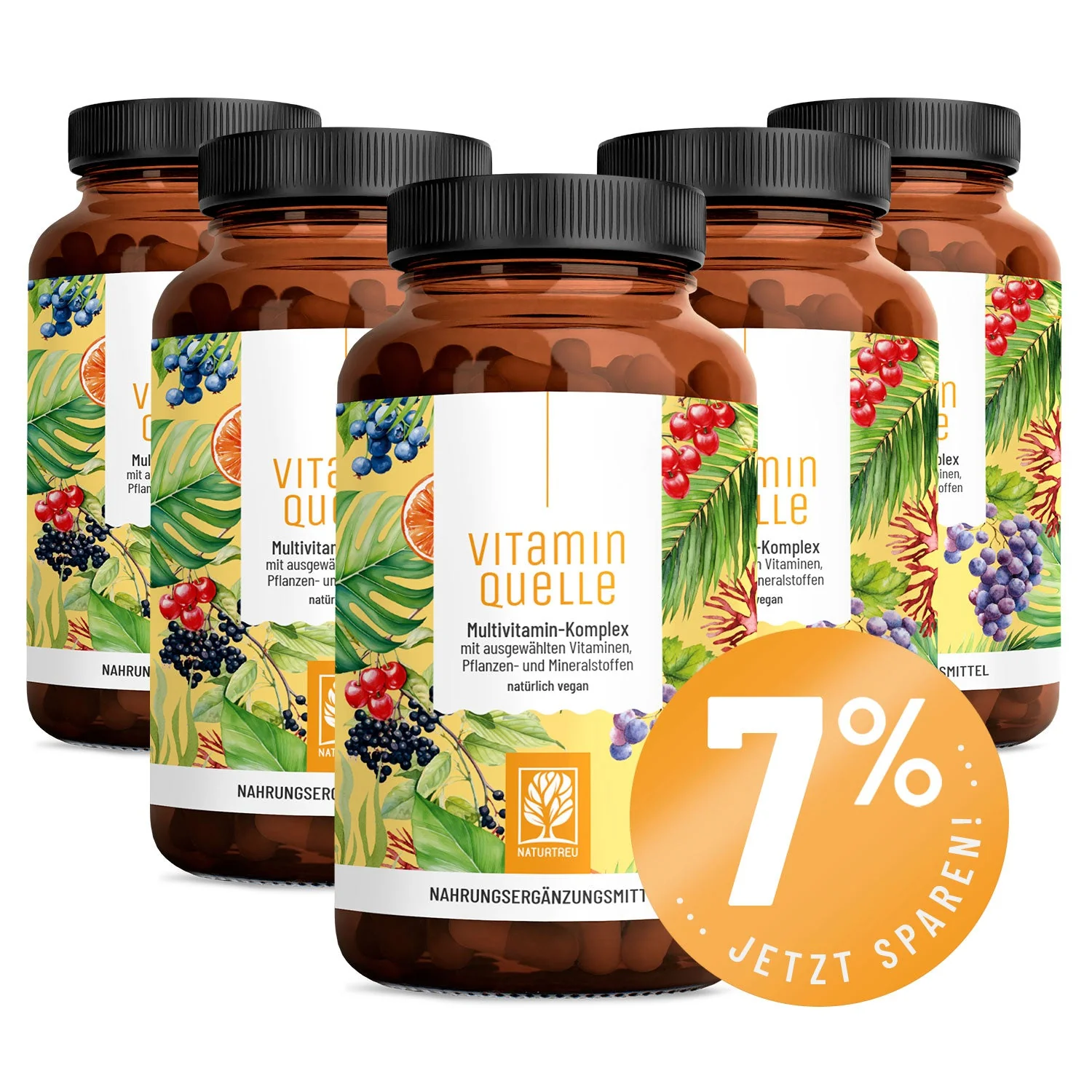 Vitaminquelle: Multivitamin-Komplex mit ausgewählten Vitaminen, Pflanzen- und Mineralstoffen - Image 16