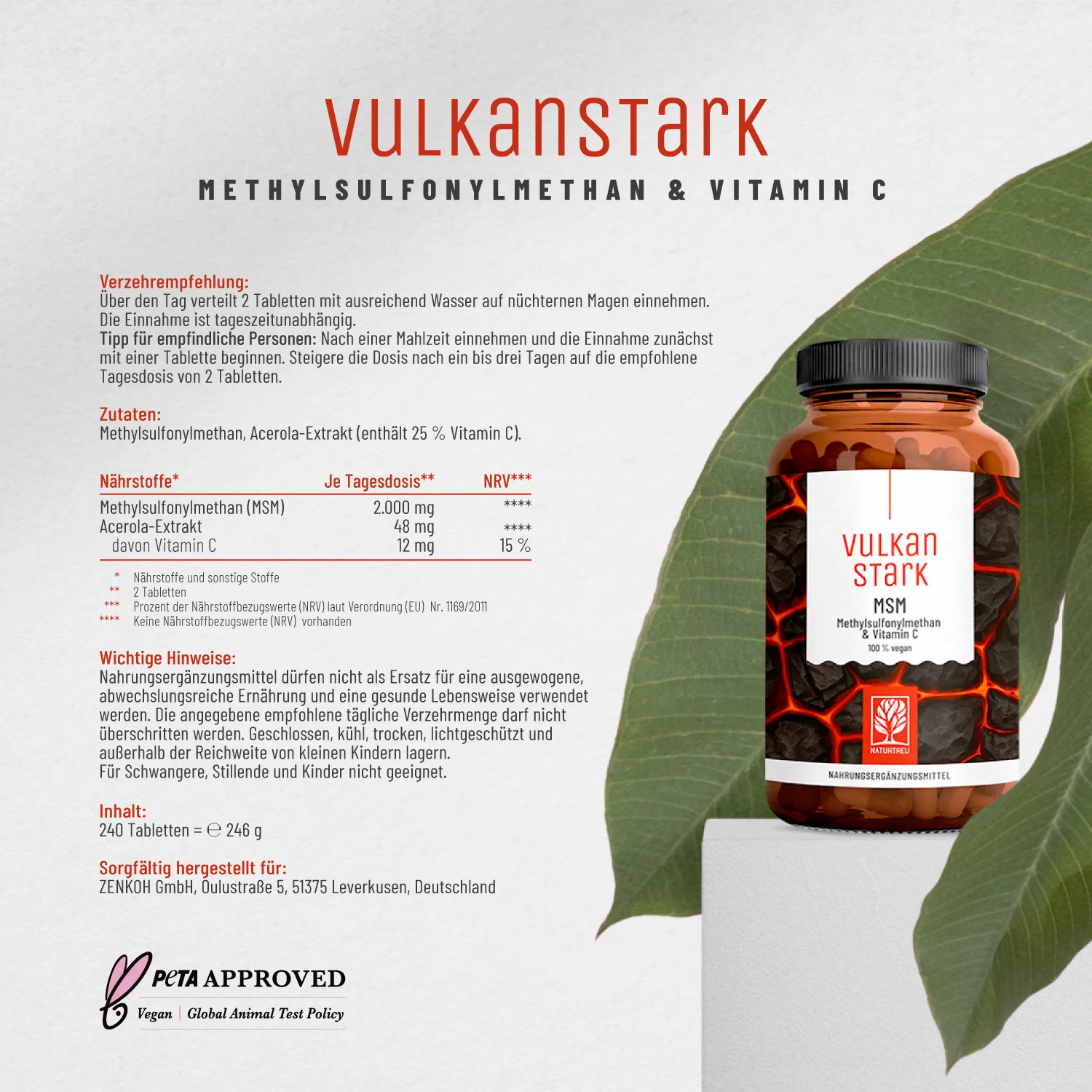Vulkanstark: MSM-Komplex mit Vitamin C - Image 11