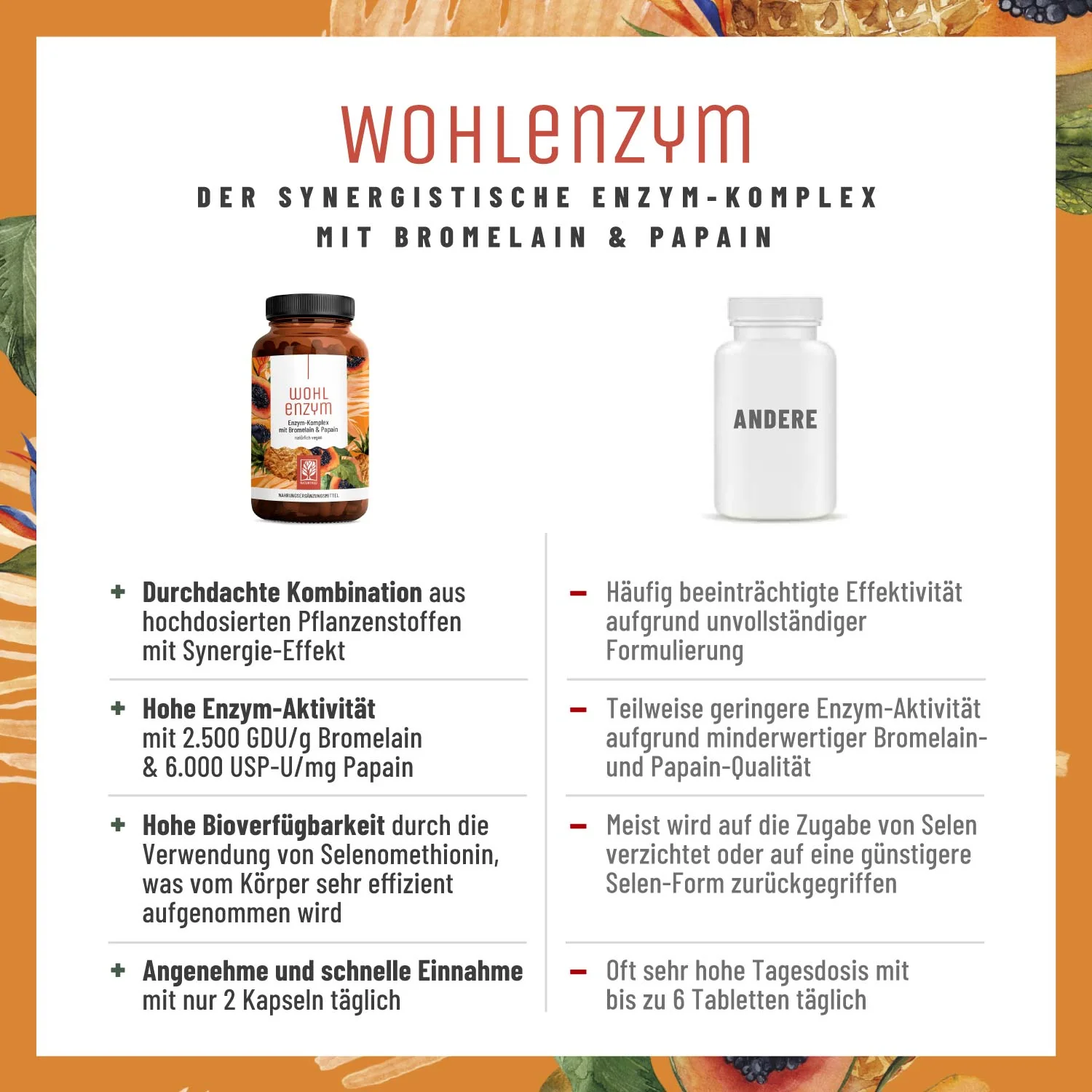 Wohlenzym -  Enzym-Komplex mit Bromelain & Papain - Image 5